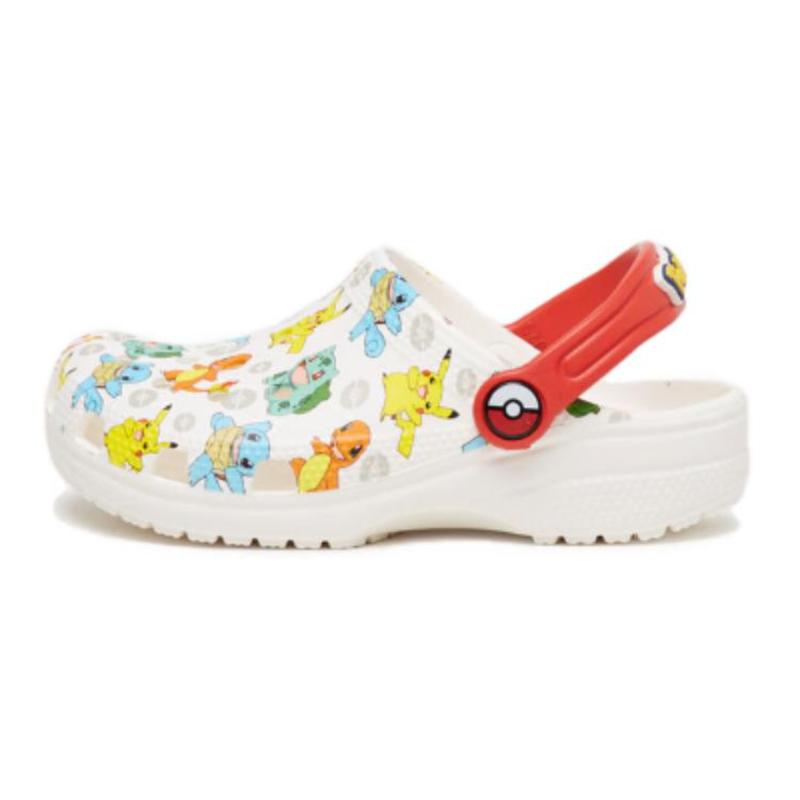 

Crocs comfortable and versatile shock-absorbing and wear-resistant children s sandals, white children s model 34-35 белый