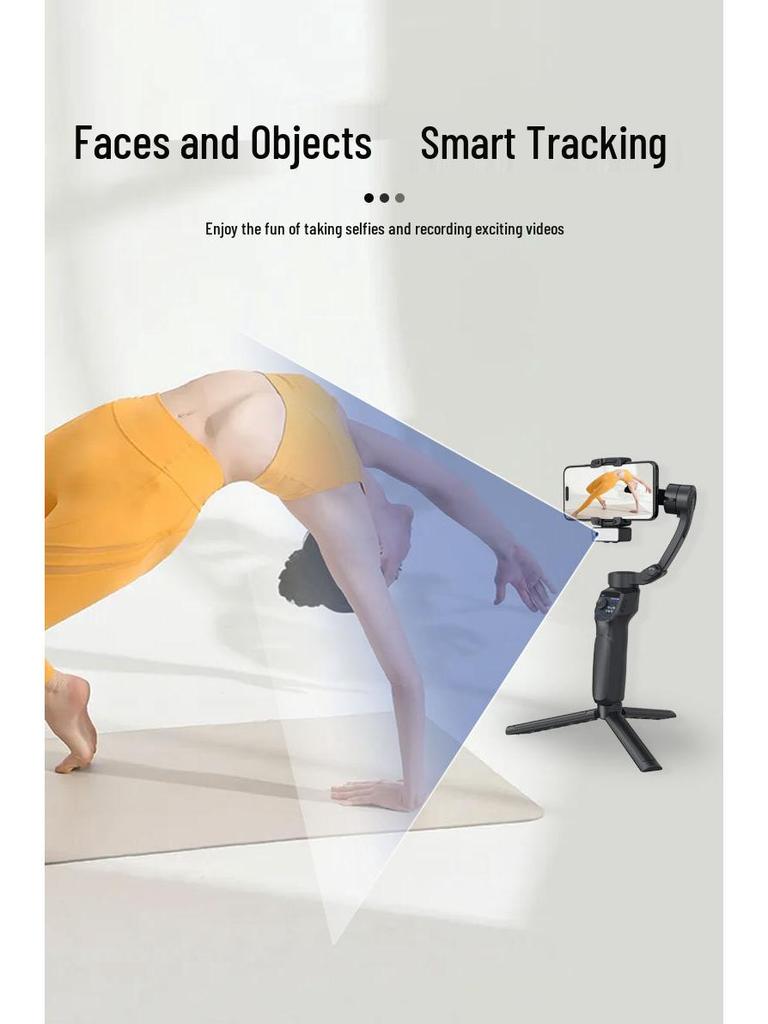 F11 Smart AI 3-Axis Handheld Gimbal for Phones with Face Tracking and Stabilization for TikTok Videos