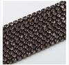 1yard/Piece 30Colors SS6-SS16 Glass Crystal Rhinestone Chain Silver Bottom Sew On Cup Chains  For Diy Garment Bags Decorations
