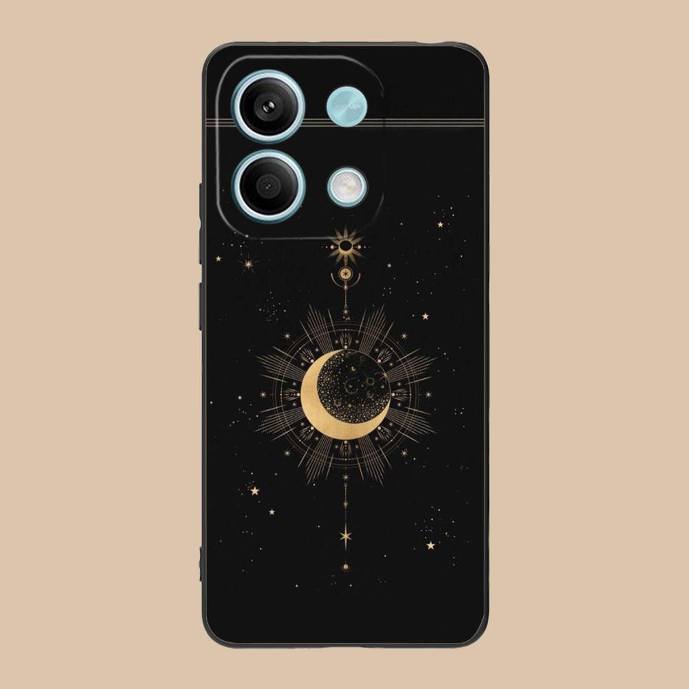 Sun Moon Mobile Cell Phone Case for Xiaomi 15 14 13 12 Mi 11 T Ultra Lite Pro S X 5G Colorful Printing Cover Pretty Luxury Cover