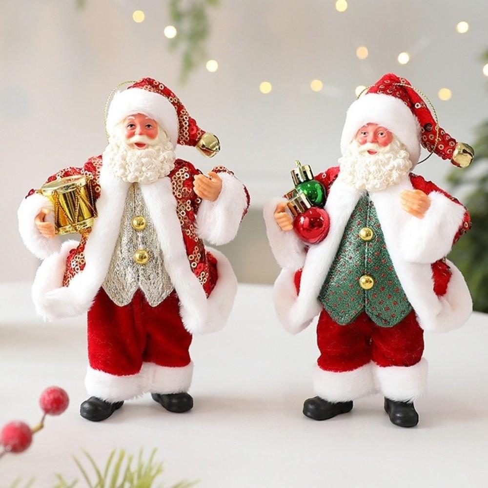 New Home Decoration Santa Claus Decorations Cute Sitting Santa Claus Santa Claus 18cm Christmas Supplies Gift