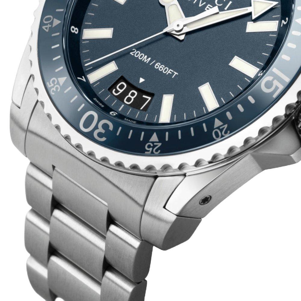 Gucci YA136203 Relógio Masculino Aço Inoxidável Mostrador Azul Mergulho