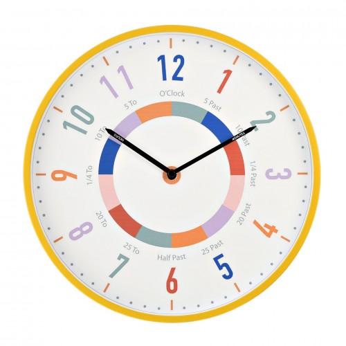 Hometime Barnes Si Klokke - Oker 30cm