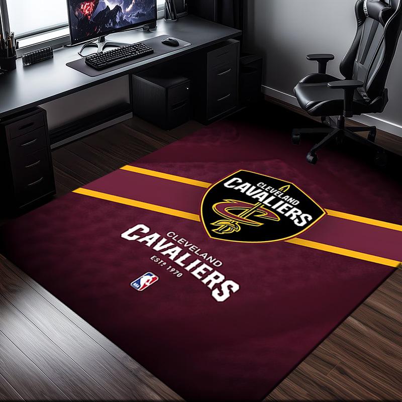 Cleveland Football Rug Office Carpet Non-Slip Mat, Chair Rug Floor Covering for Gaming, Bedroom, Living Room , Home Decor Christmas Gift