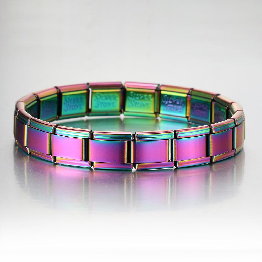 

2025 модный итальянский эластичный браслет с подвесками шириной 9 мм, модная цепочка из нержавеющей стали на руку, заводское изготовление своими руками