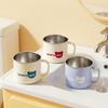 316 Stainless Steel Bathroom Tumbler Cup Toothbrush Mug with Anti-Scald Handle Detachable Travel Drinking Home Bath Accessories