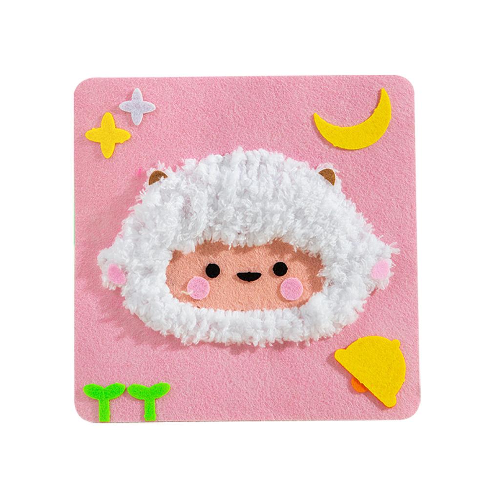 DIY Vánoční vyšívací sada, Vánoční DIY řemeslná sada, Roztomilé domácí zvíře dekorativní šicí projekt, Dětská umělecká a řemeslná aktivita