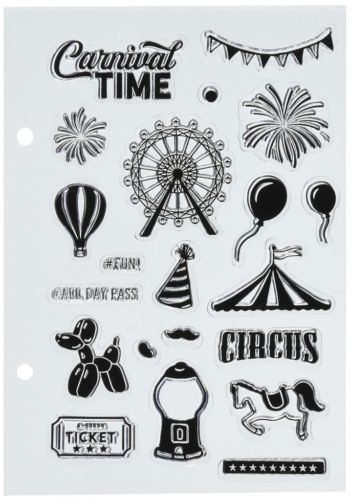 Face Clear Stamp Sheet T CARNIVAL TIME Children's 0980-003