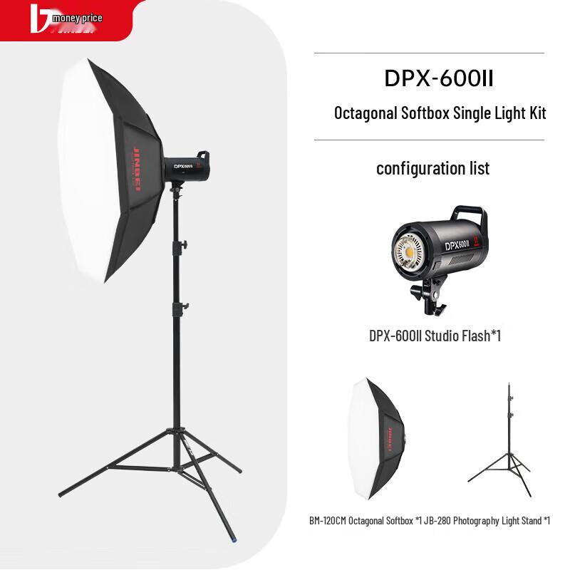 JINBEI DPX600II Professional Studio Flash Light Kit