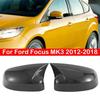 For Ford Focus MK2 MK3 2008-2017 Mondeo 2010-2014 Car Sticker Rearview Side Mirror Cover Wing Cap Exterior Case Trim Carbon ABS