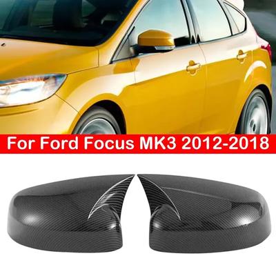 Für Ford Focus MK2 MK3 2008-2017 Mondeo 2010-2014 Autoaufkleber Rückspiegel Seitenspiegelabdeckung Flügelkappe Außenhülle Verkleidung Carbon ABS