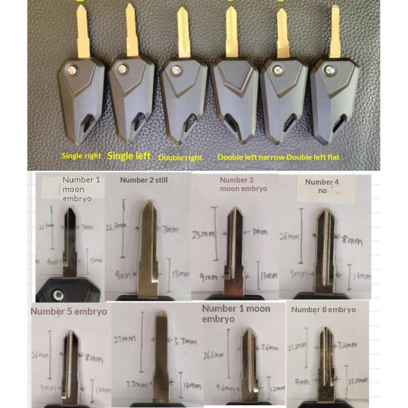 1Pcs Folding Motorcycle Key Blank Uncut Blade Canivete Oca For Motorbike Scooter Replacement Modification