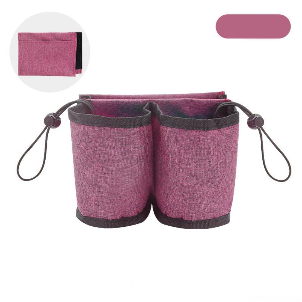 With Zippered Pocket Luggage Travel Cup Organizer Oxford Cup Accessories  Fits Most Roll-On Handles