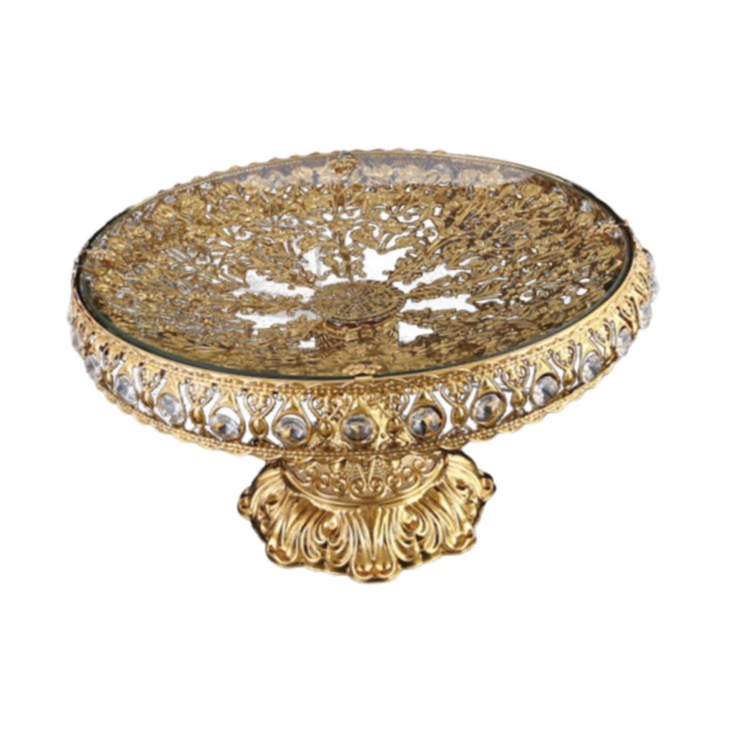 Elegant Glass Fruit Bowl with Pedestal Base for Desserts and Snacks