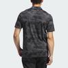 Adidas Go-To Printed Mesh Polo Shirt Tie-Dye Golf Short Sleeve Men Polo Shirts Black IN6413