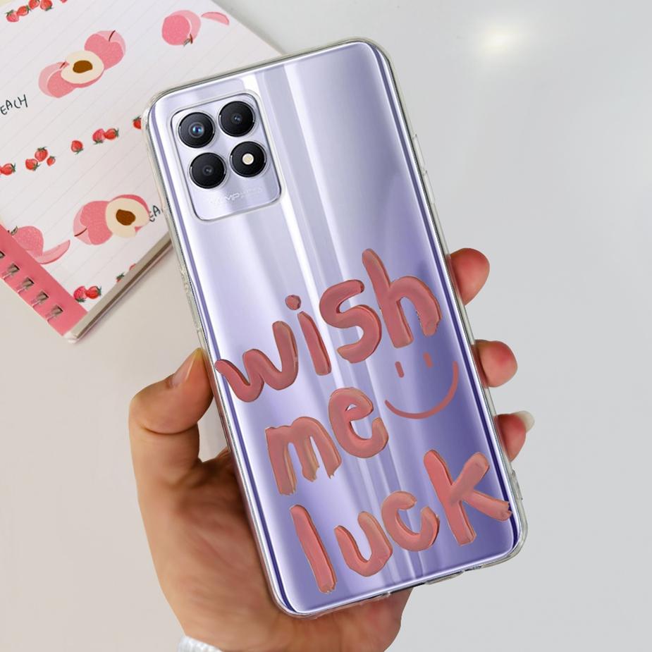 For Realme 8i Case Realme 8 Pro Cute Cartoon Cover Clear Silicone Soft Phone Case For Realme8 Pro Realme 8 5G 8i Back Cover Bags