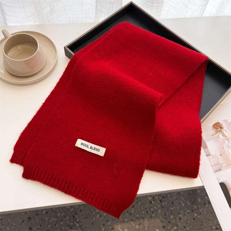 Winter Scarf For Women Long Warm Cashmere Scarves Hijab Solid Lady Shawl Wrap Female Pashmina Bandana Head Scarfs Poncho Stoles