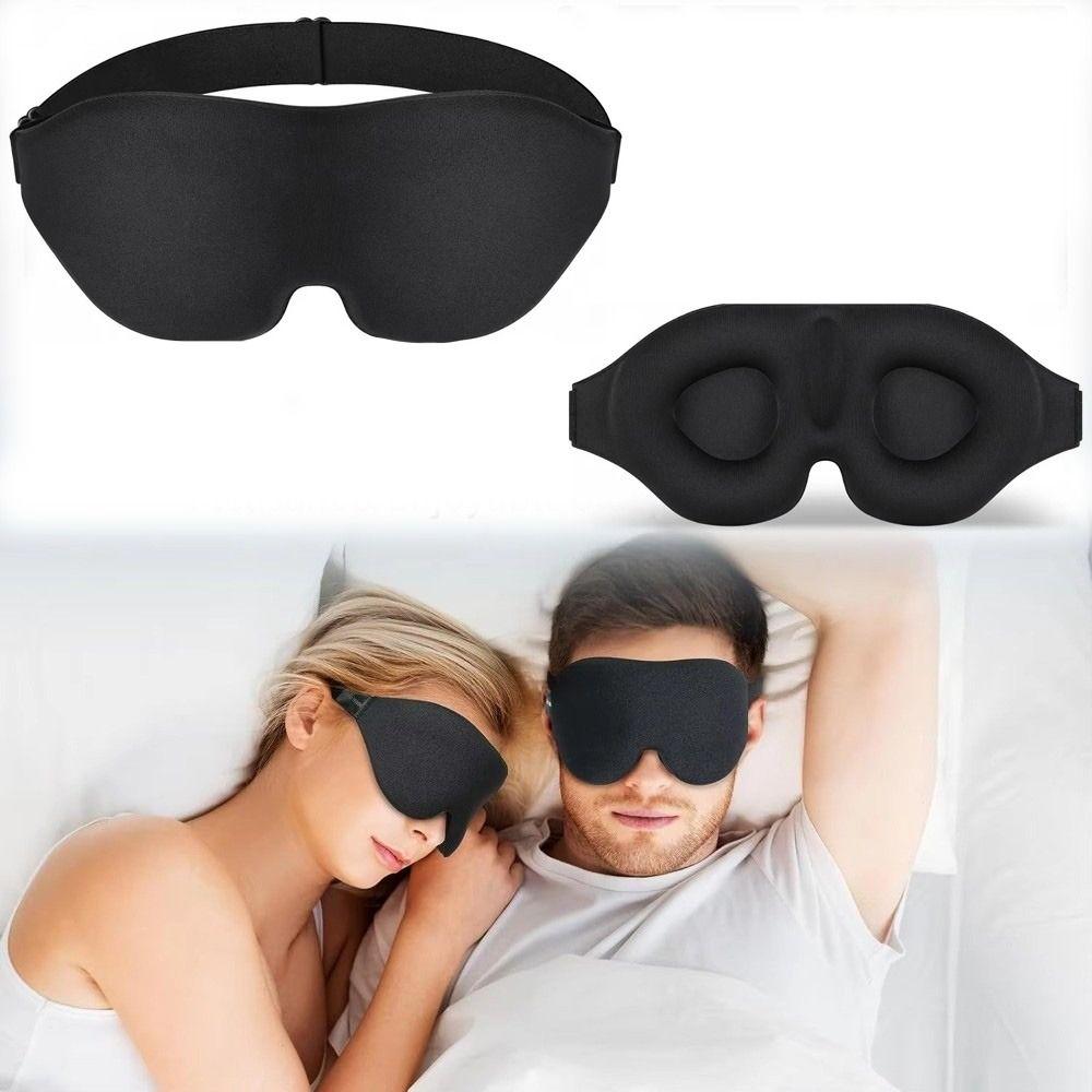 Blackout Sleep Eye Mask Adjustable Strap 3D Eye Mask New Blindfold Mask Office Household