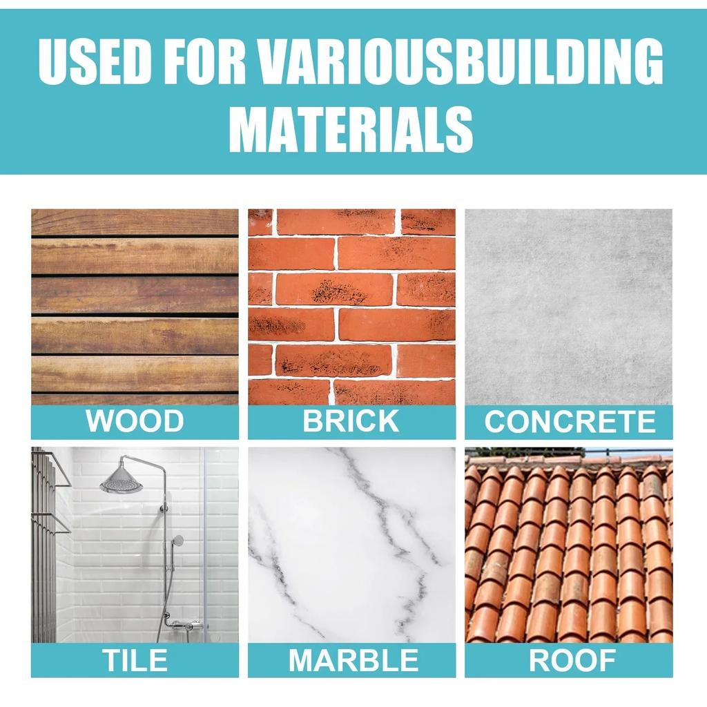 Jue Fish Transparent Waterproof Coating Bathroom Tile Floor Tile Repair Waterproof and Leak-proof Tile Gap Filler