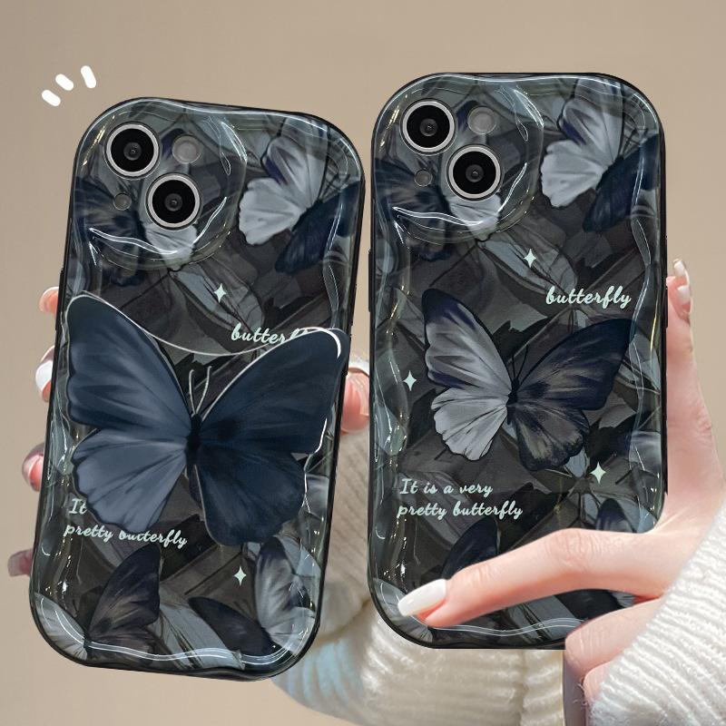Dark Butterfly for Apple 16 Mobile Phone Case for IPhone16 New Pro Cute 14 Cartoon Max Female 13 Card