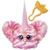 Hasbro Furby Furblets Bubbly Mini Furby jazyk elektrický plyšový pro věk 6 a bílý originální produkt Přátelé, 45+ zvuků, pouze, hračka, nahoru, růžový,