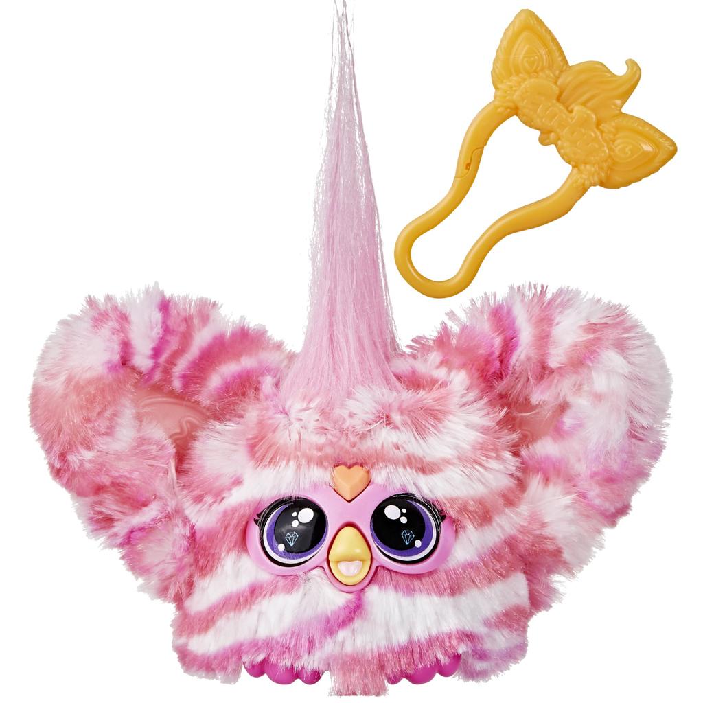 Hasbro Furby Furblets Bubbly Mini Friends, 45+ Sounds, Furby Language Only, Electric Plush Toy, Ages 6+, Pink, White, G1402, Authentic