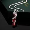 Unisex Hip-Hop Coiled Dragon Bead Necklace