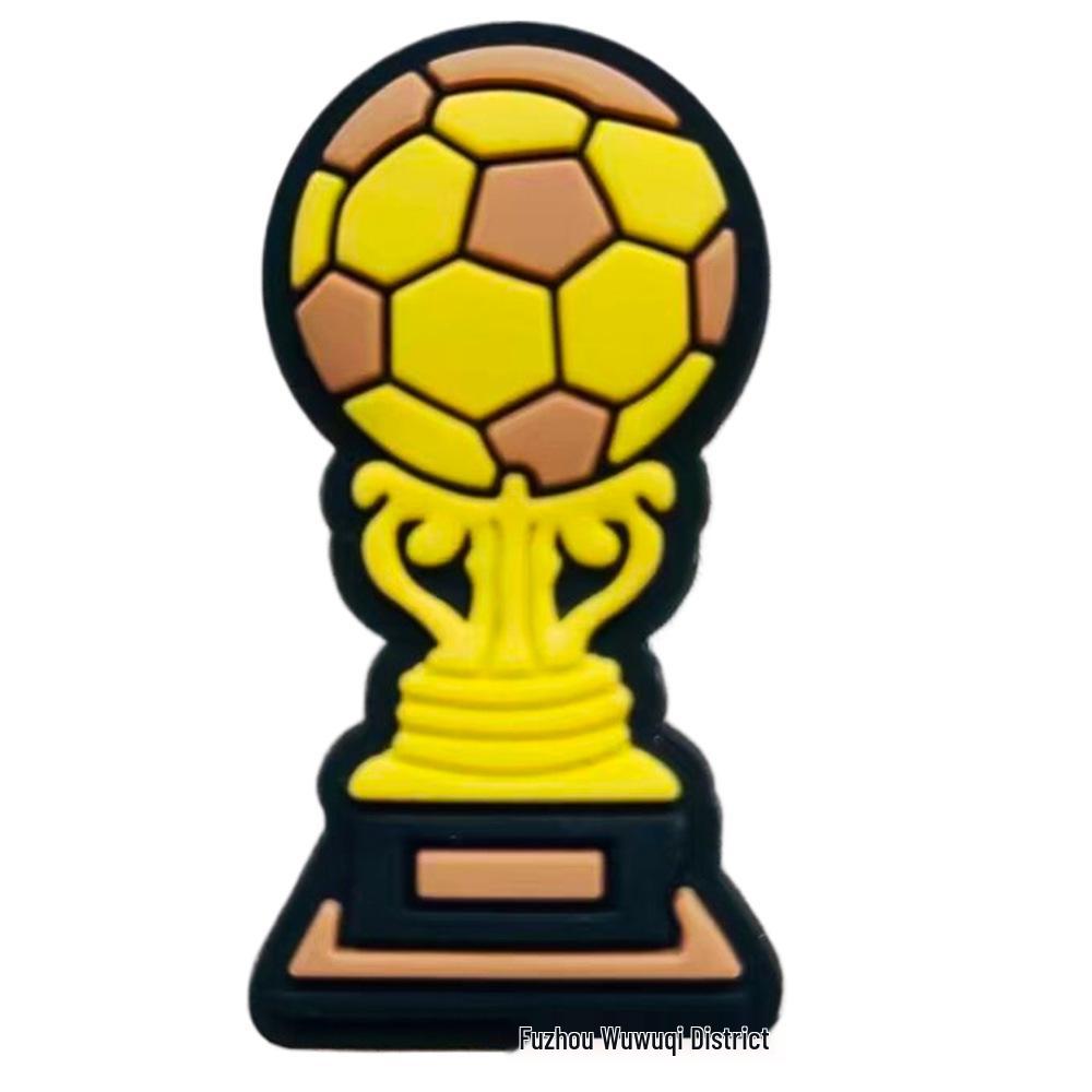 Fotbalová série Croc DIY Odnímatelné Sponky na boty - Měkké Gumové Dekorace na Dřeváky