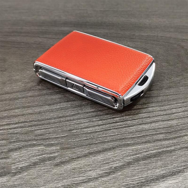 Leather Alloy Car Key Fob Case Cover Remote Keychain For Volvo XC90 XC60 S90 V90