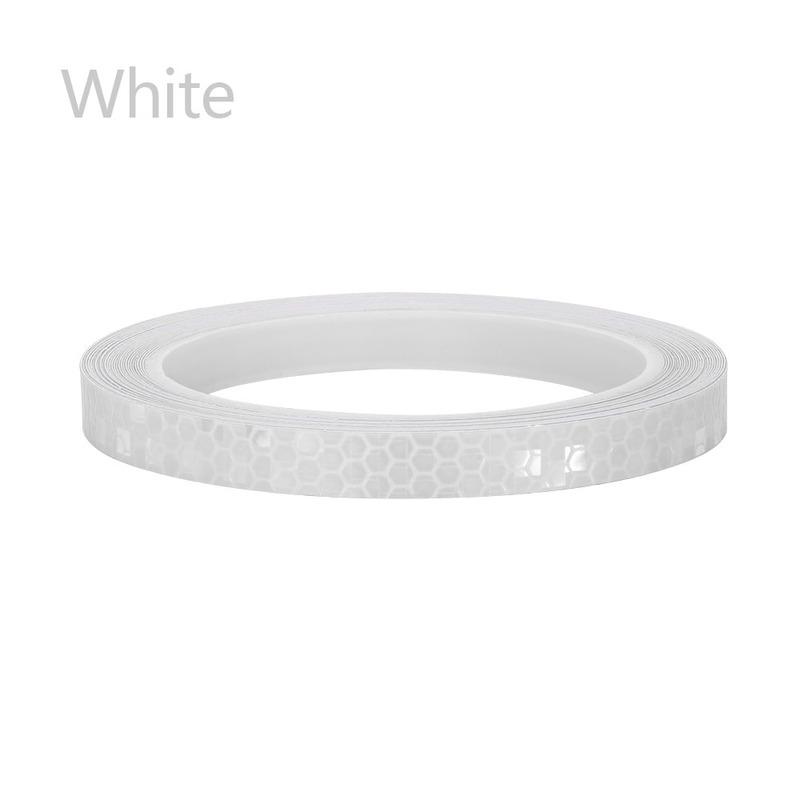 1 Roll Vinyl Motorcycle Rim Tape Reflective Wheel Stickers Decals Car Warning Stickers Motorbike Styling Decor Tool Accessories