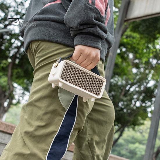 Husă de protecție din silicon cu curea de mâner din piele artificială și curea de umăr pentru difuzor BT portabil Marshall Emberton II audio anti-zgârieturi