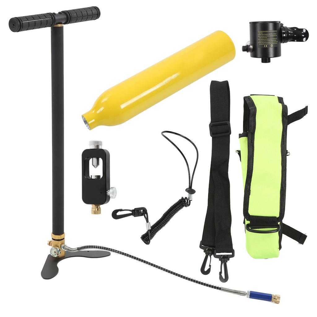 Scuba Diving Rebreather Portable 0.5L Mini Diving Tank Kit Underwater Breathing Device