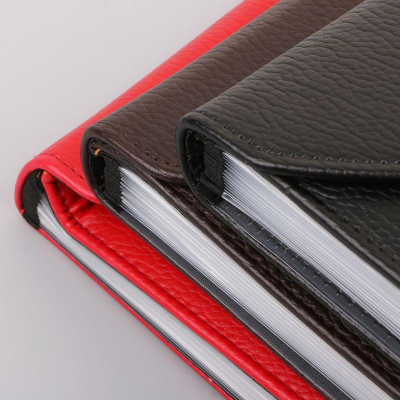 Fashion A4 Business Bag Men Lady Leather Pouch Paper File Folders Package Messenger Bags 13 Layers