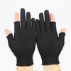 Breathable Anti-Slip Half-Finger Cycling Gloves with Touchscreen Capability In Gray/Black.