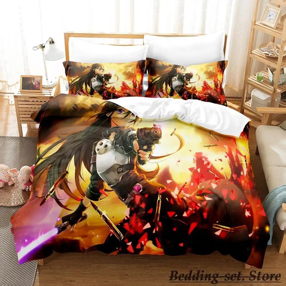 

Sword Art Online II Постельное белье Single Twin Full Queen King Size Bed Set Adult Kid Bedroom Duvetcover Sets Anime Bed 70x133cm 2pcs
