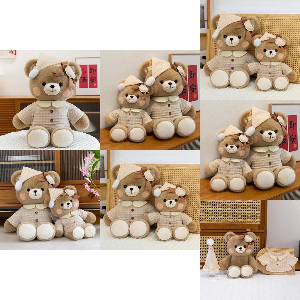 Cute Pajamas And Hats Teddy Bears Plush Toys Doll Children Toy For Childrens Gift