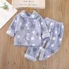 Conjunto de Pijama Infantil de Algodón Seda de Dibujos Animados