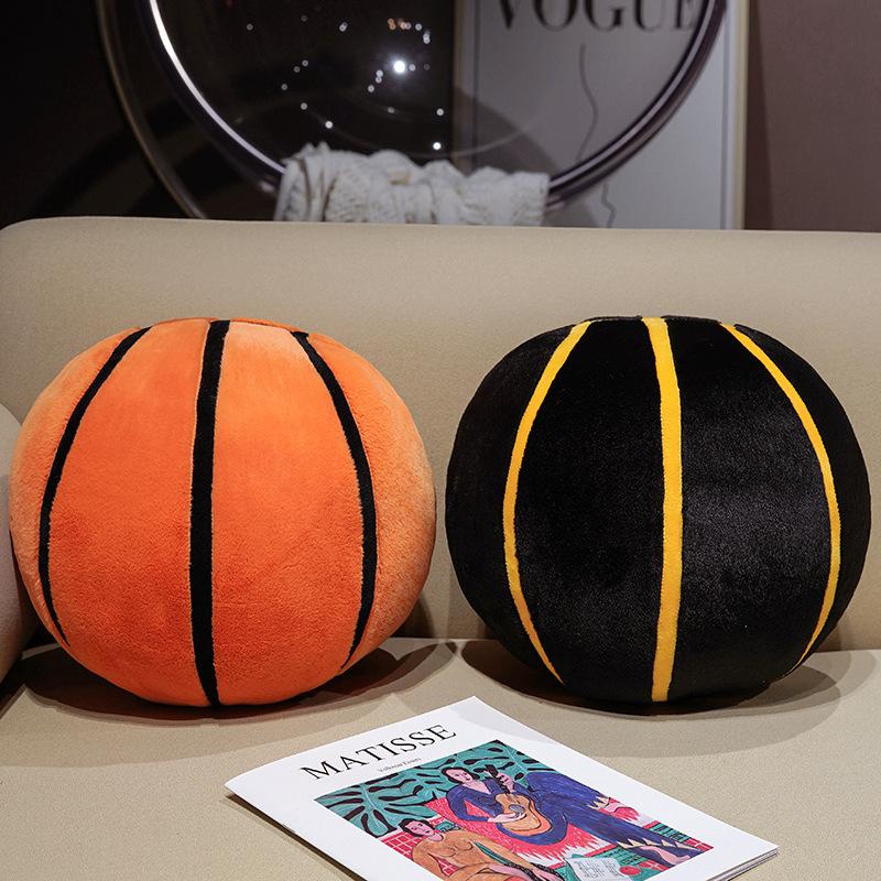 Basketball Plushie Simulation Basketball Throw Pillow Fill Plump Bedroom Decorations Skin-Friendly Holiday Gift For Boy And Girl