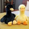 Stuffed Animals Long Hair Duck Plushies Lifelike Goose Duck Stuffed Doll  Birthday Gifts