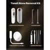 Voraiya Tonsil Stone Remover Kit - Electronic Vacuum Tonsil Stone Removal Tool with 5 Suction Modes, 5X Magnifying Mirror, LED Light Includes