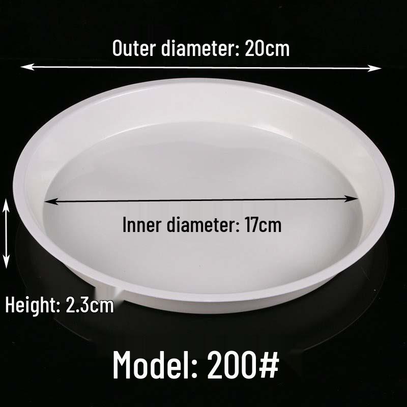 Thickened Round Plastic Flower Pot Water Tray - Large Draining Base for Succulents & Golden Pothos.