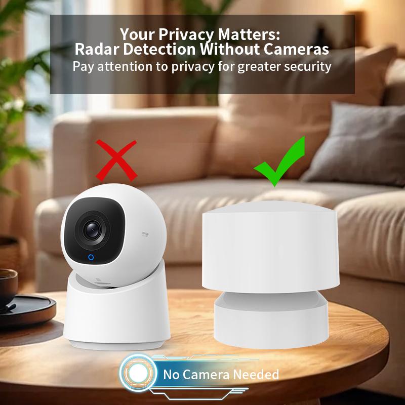Tuya ZigBee /WIFI 24G MmWave Radar Smart Human Presence Detector Smart Life Motion Sensor Safety Monitor Alexa Google Home Voice