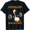 Fashion Release The Quackin Duck Gym Weightlifting Bodybuilder T-Shirt Graphic T Shirts Men Clothing Streetwear Camisetas