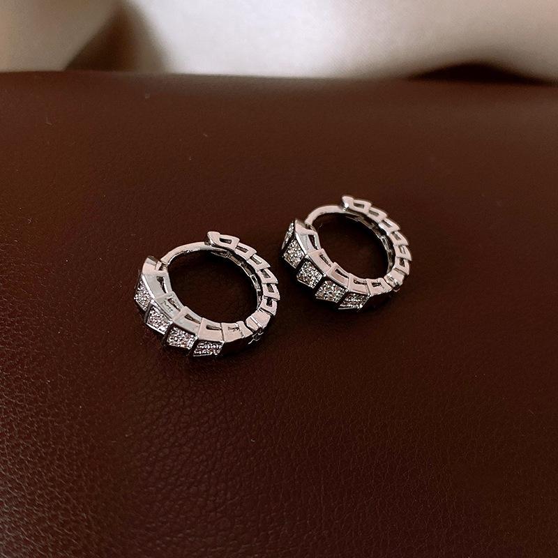 Fan Flower Bamboo Tassel Earrings Trend Ear Hook National Style Temperament High-end Earrings