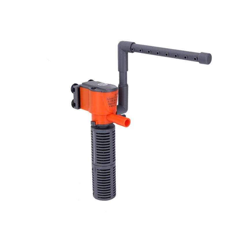 hot! 3-in-1 Mini Filter Built-in Air Pump Filter Oxygen Supply Fish Tank Aquarium Accessories