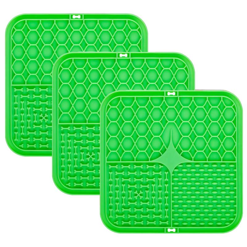 Food grade silicone pet dog and cat anti-choking slow eating tableware tray licking mat licking plate pet yogurt placemat