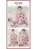 Santa Claus Pajama Set - Crew Neck, Long Sleeve, Sweet & Cute Style, Skin-Friendly Homewear for Dorms
