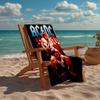Ultra-Soft Beach Towel with ACDC Theme,Ideal for Pool - Camping, Diving - Perfect Travel Essential, Vibrant Beach Towel.