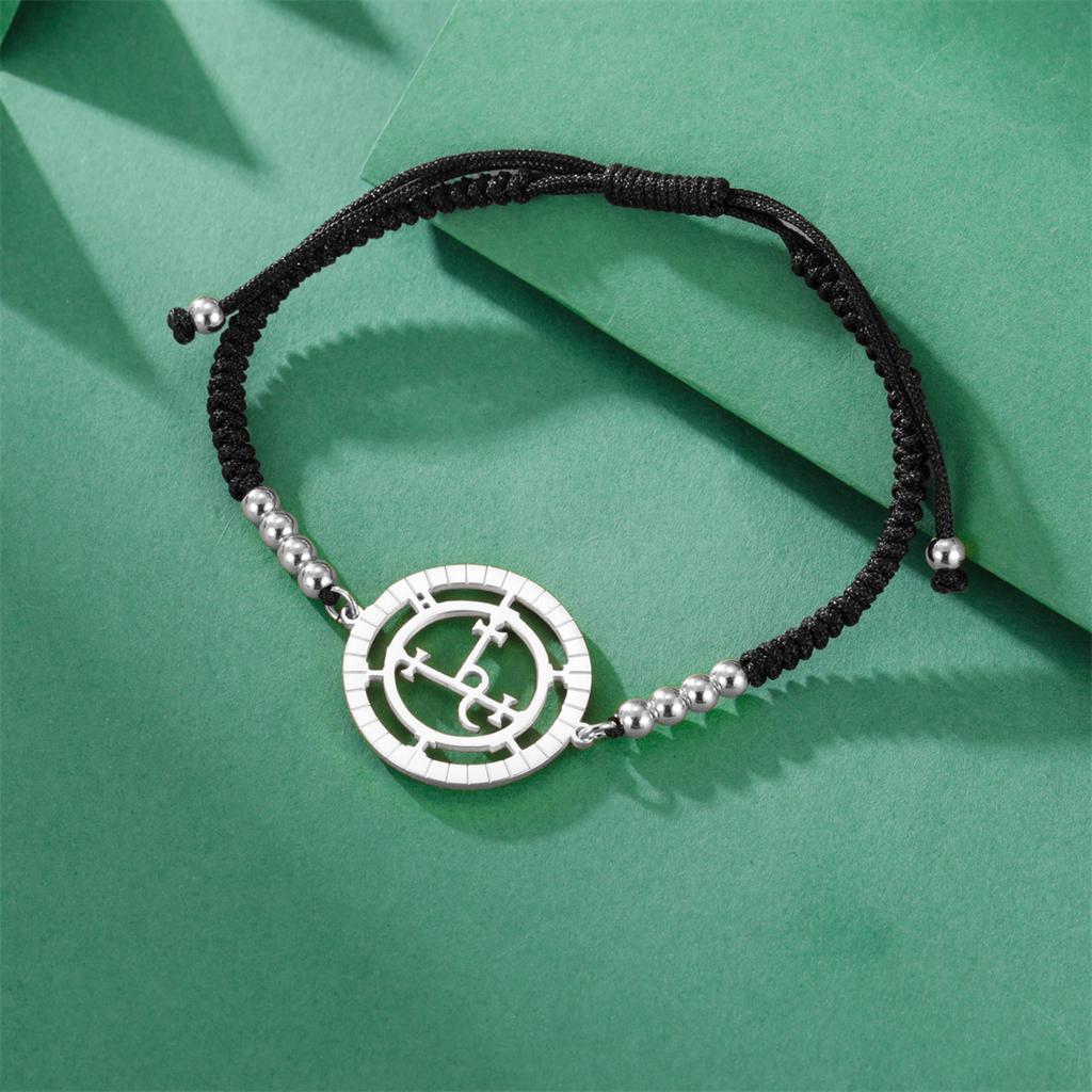 Goddess Sigil of Lilith Bracelet Stainless Steel Judaism Mythical Lilith Bracelets Women Men Solomon Amulet Jewelry Gift