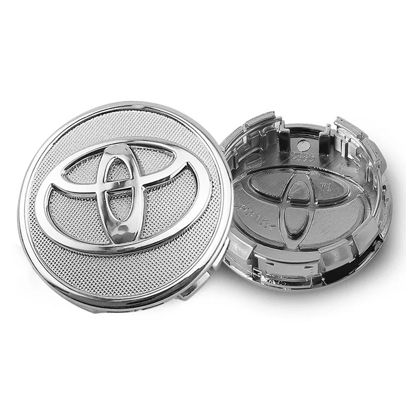 Car Wheel Center Hub Cap Badge Dust-proof Covers Emblem Sticker for Toyota Yaris Hilux Corolla Prius Avensis Emblem Auris Rav4